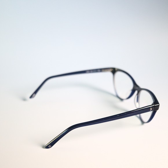 Kore Eyewear 3218 52-17 135 eyeglasses frames blue cat eye browline slim N8 - Picture 10 of 10